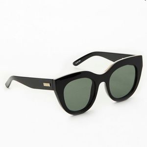 Le Specs Air Heart Cay Eye Sunglasses- Black